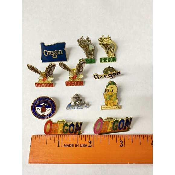 Oregon Pins LOT 11 Eagle Pride Rainbow 1996 Winter Organization Olympics Elk - Picture 8 of 16